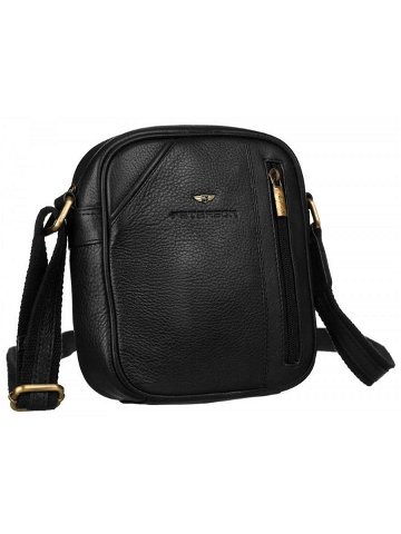 Pánské kabelky DH Kožená taška PTN 8023 NDM BLACK jedna velikost