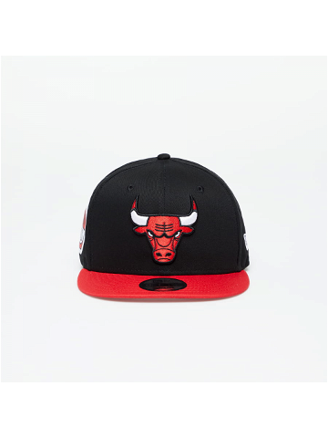 New Era Chicago Bulls Team Side Patch 9Fifty Snapback Cap Black Front Door Red