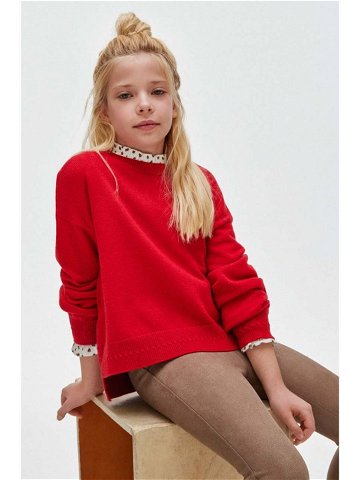 Dětský svetr Mayoral červená barva