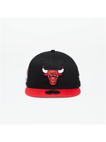 New Era Chicago Bulls Team Side Patch 9Fifty Snapback Cap Black Front Door Red