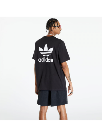 Adidas Originals Back Front Trefoil Boxy Tee Black White