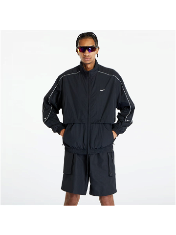 Nike Solo Swoosh Woven Tracksuit Jacket Black White