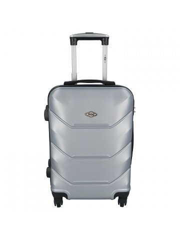 Skořepinový cestovní kufr stříbrný – RGL Hairon XS