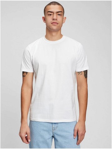 Bílé pánské basic tričko GAP