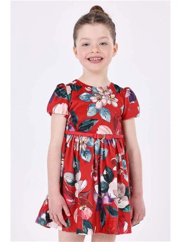 Dívčí šaty Mayoral červená barva mini