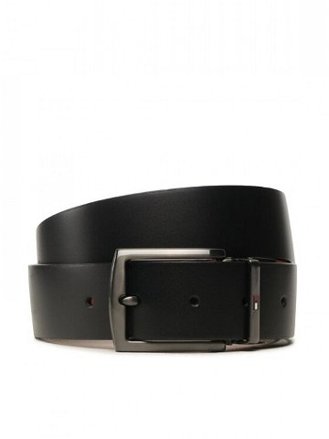 Tommy Hilfiger Pánský pásek Denton Reversible Leather Belt AM0AM11224 Černá