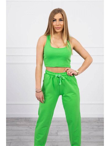 Souprava top kalhoty zelená neonová UNI