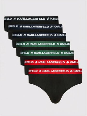 KARL LAGERFELD Set 7 kusů slipů 220M2126 Černá