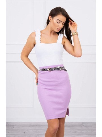 Pruhovaná vypasovaná sukně fialová UNI