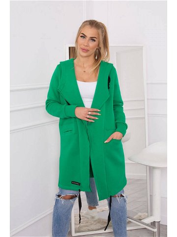 Zateplená bunda s kapucí zelená UNI