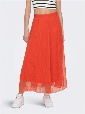 Oranžová dámská maxi sukně ONLY Lavina