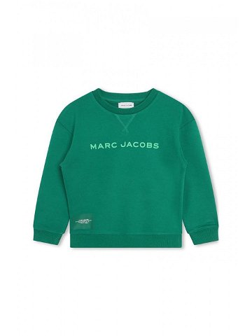 Dětská mikina Marc Jacobs zelená barva s potiskem