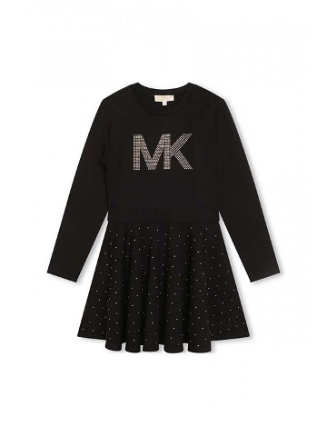 Dívčí šaty Michael Kors černá barva mini