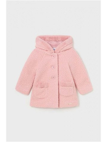 Dětský kabátek Mayoral růžová barva