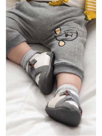 Dětské boty Mayoral Newborn šedá barva