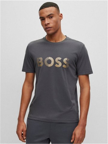 Boss T-Shirt 50494106 Šedá Regular Fit