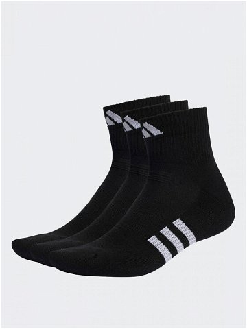 Adidas Sada 3 párů nízkých ponožek unisex Performance Cushioned Mid-Cut Socks 3 Pairs IC9519 Černá