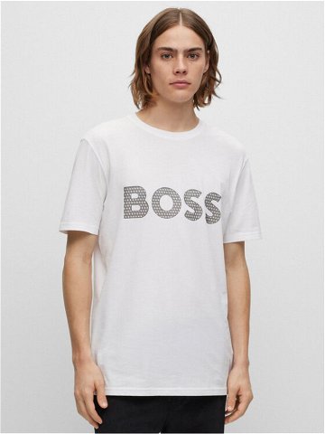 Boss T-Shirt 50495719 Bílá Regular Fit