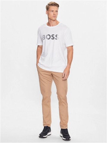 Boss T-Shirt 50494106 Bílá Regular Fit