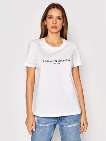 Tommy Hilfiger T-Shirt Heritage C-Nk WW0WW31999 Bílá Regular Fit