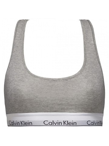 Dámská podprsenka Bralette Modern Cotton 0000F3785E020 šedá – Calvin Klein XL