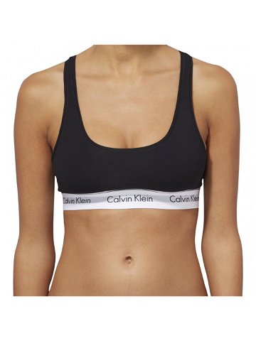 Dámská podprsenka Bralette Modern Cotton 0000F3785E001 černá – Calvin Klein L