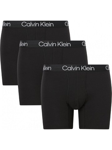 Pánské boxerky 3 Pack Boxer Briefs Modern Structure 000NB2971A7V1 černá – Calvin Klein XXL