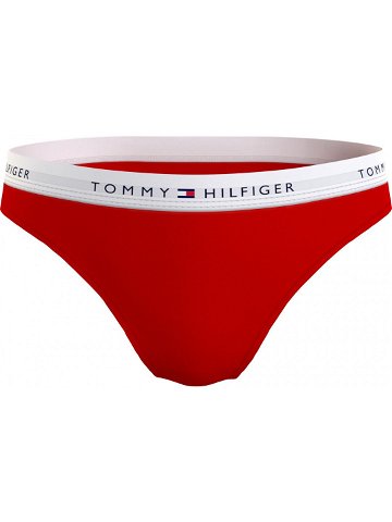 Dámské kalhotky ICON REPEAT LOGO BRIEFS UW0UW03836XLG červená – Tommy Hilfiger XL