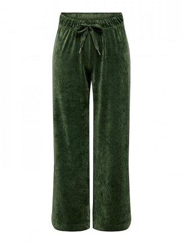 ONLY Teplákové kalhoty 15302628 Zelená Wide Leg