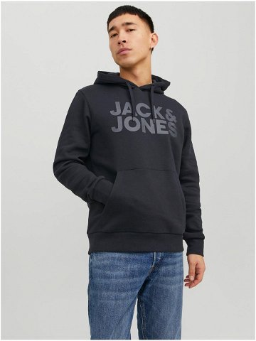 Černá pánská mikina s kapucí Jack & Jones Corp