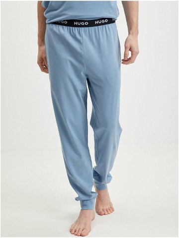Modré pánské pyžamové kalhoty HUGO