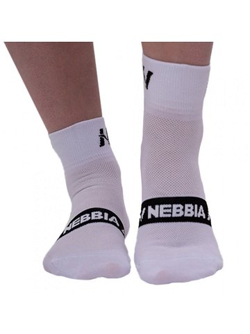 Ponožky Nebbia quot EXTRA PUSH quot crew 128 White 43-46