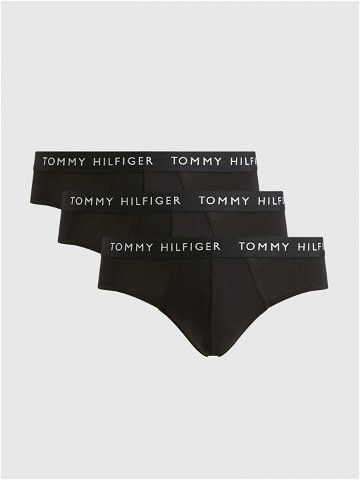 Pánské slipy 3-PACK ESSENTIAL BRIEFS UM0UM022060TE černá – Tommy Hilfiger LG