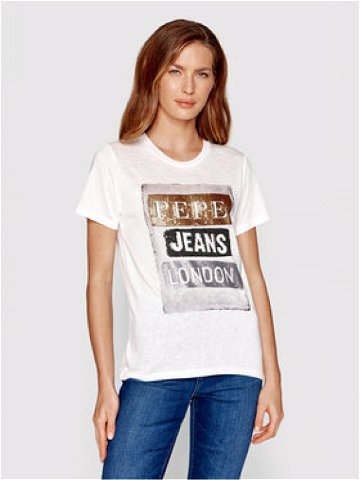Pepe Jeans T-Shirt Tyler PL505351 Bílá Regular Fit