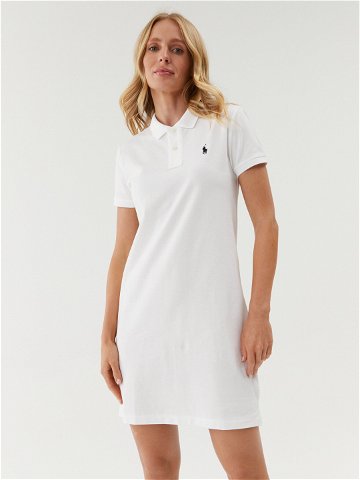 Polo Ralph Lauren Každodenní šaty Polo Shirt Shop 211799490017 Bílá Regular Fit