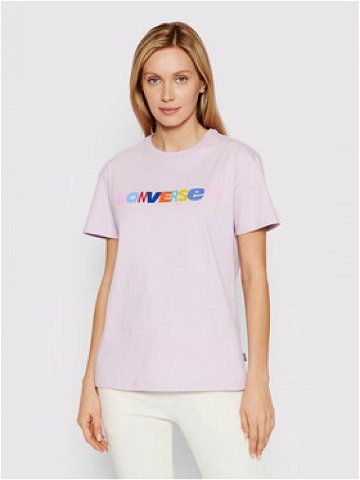 Converse T-Shirt 10022969-A04 Fialová Standard Fit