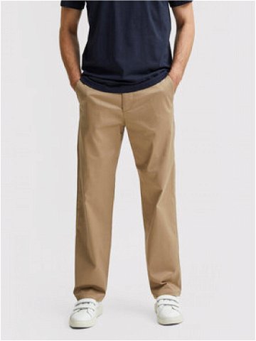 Selected Homme Chino kalhoty Salford 16080159 Béžová Loose Fit