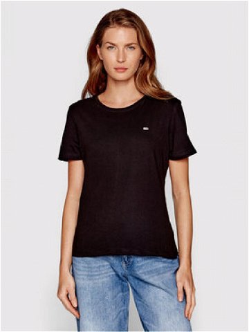 Tommy Jeans T-Shirt Soft Jersey DW0DW14616 Černá Regular Fit