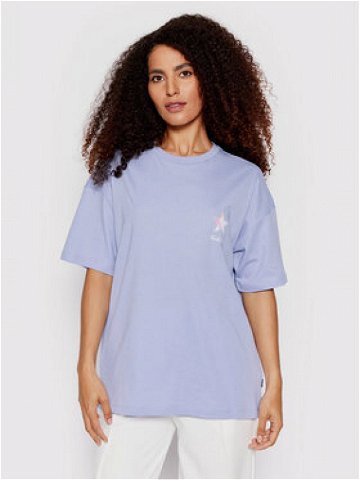 Converse T-Shirt 10023207-A02 Fialová Loose Fit
