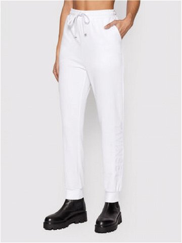 TWINSET Teplákové kalhoty 221TP2166 Bílá Regular Fit