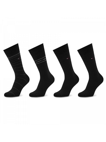 Sada 4 párů pánských vysokých ponožek Tommy Hilfiger