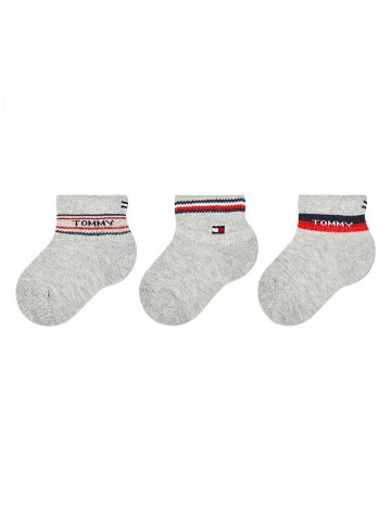 Sada 3 párů dětských nízkých ponožek Tommy Hilfiger