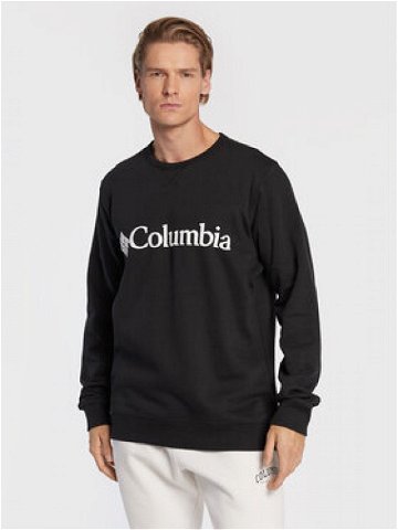 Columbia Mikina Logo Fleece Crew 1884931 Černá Regular Fit