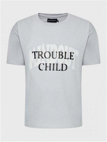 Mindout T-Shirt Unisex Trouble Child Šedá Oversize