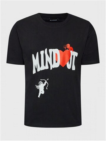 Mindout T-Shirt Unisex Heart Černá Oversize