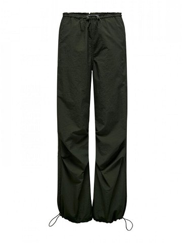 ONLY Kalhoty z materiálu 15300275 Zelená Straight Fit