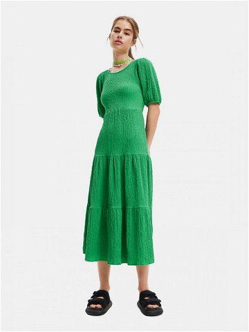 Desigual Každodenní šaty 23SWVW45 Zelená Regular Fit