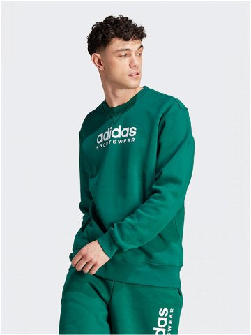 Adidas Mikina All SZN Fleece Graphic IJ9440 Zelená Loose Fit