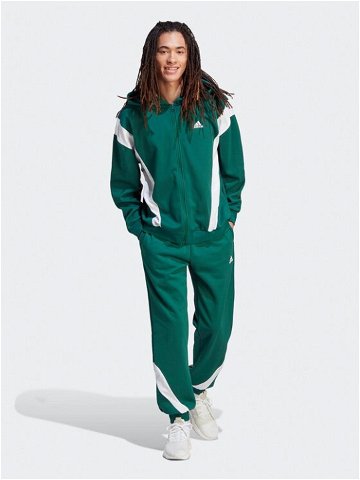 Adidas Tepláková souprava Sportswear Fleece IJ6068 Zelená Regular Fit