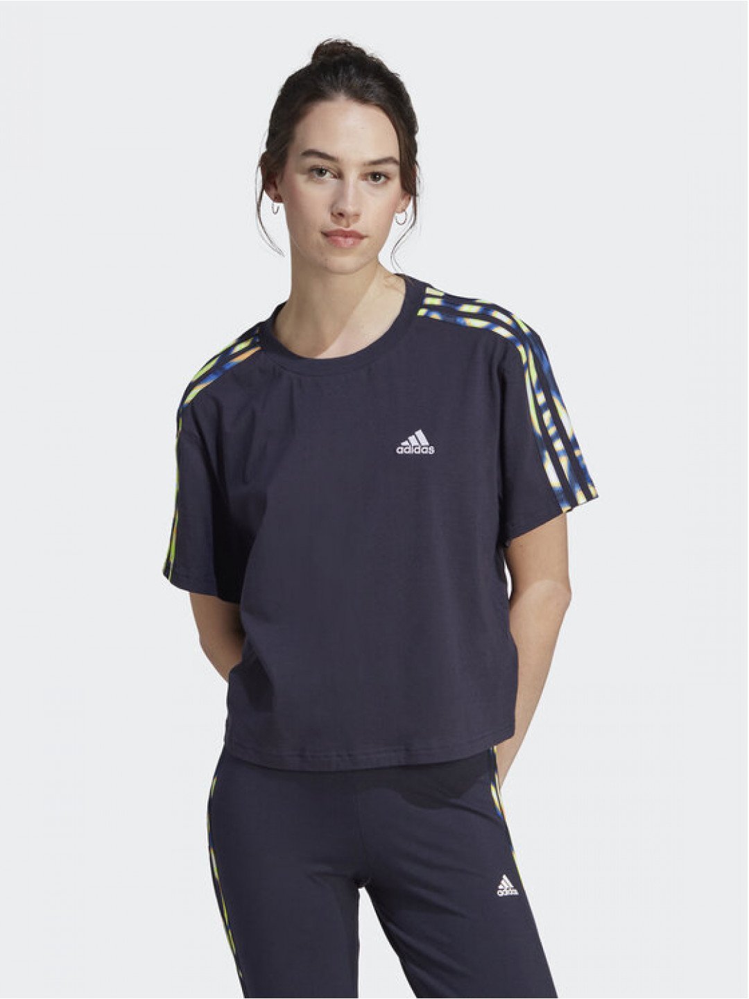 Adidas T-Shirt IL5868 Modrá Loose Fit